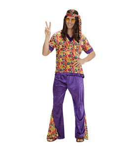 Hippie Dude Fluweel Mr Dude Kostuum Man