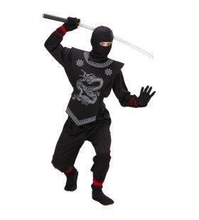 Zwarte Ninja Prince Of Thieves Kostuum Jongen