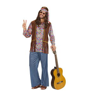 Hippie -Mann Psychedelisches Kostüm Herren