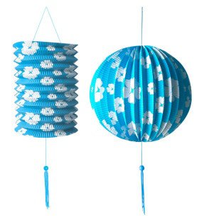 Feestelijke Decoratie Set Blauw / Wit