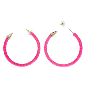 Rock Chick Oorbellen Neon Roze