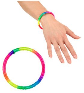 Rock Chick Armband Neon Multi -Farben