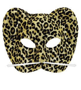 Sexy Glittermasker Luipaard