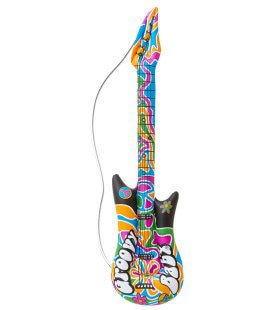 Hippie Opblaasbare Gitaar, Groovy 105 Centimeter