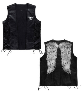 Terror Mc Leder Look Strickjacke Unisex