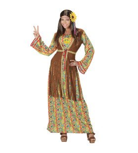 Brown Long Balkan Hippie Frau Damenkostüm