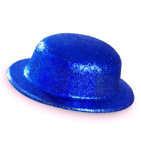 Showmaster Glitter Bolhoed, Blauw