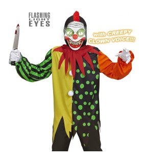 Horror Clown Elektro Jongen Kostuum