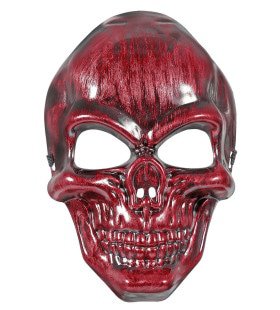 Schedelmasker Rood Metallic Rojo