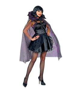 Gotische Tule Cape Met Glitters