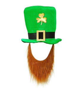 Hochhut St. Patricks Tag Leprepechaun Kabouter Mit Bart