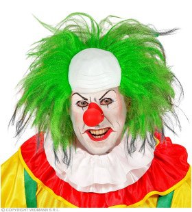 Clown -Kopfbedeckung Mit Grünem Haar