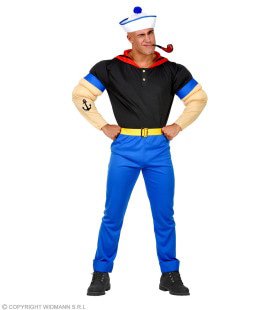 Popeye De Super Matroos Man Kostuum