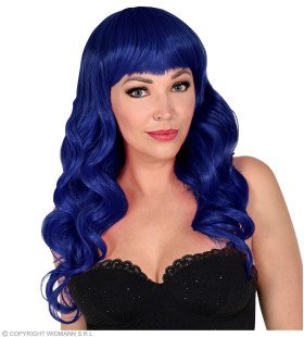 Pruik Bella Von Gothica, Blauw