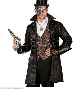 Lederlook Steampunk Piraat Jas Serano Man