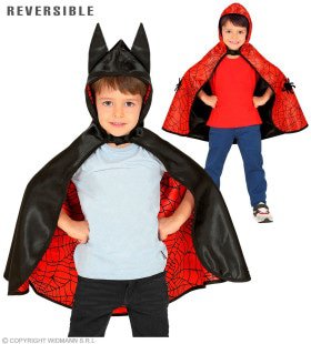 Batman Of Spiderman Omkeerbare Cape Kind