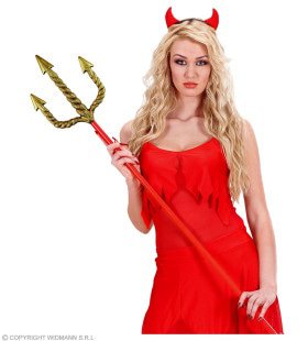 Devilish Trident Gold, Rot Stick 120 Zentimeter