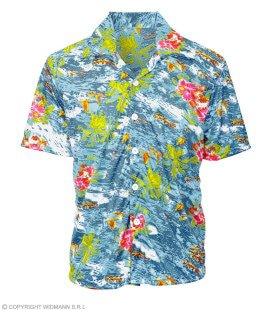 Hawaii Hemd Ozean Island Blau Herren