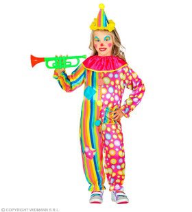 Zeer Vrolijke Regenboog Clown Kind Kind Kostuum