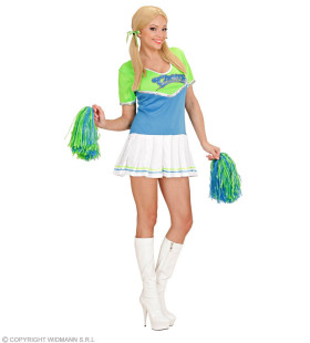 Cheersvalley Highschool Cheerleader Blue Green Damenkostüm