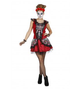 Chique Ribben Day Of The Dead Vrouw Kostuum