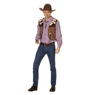 Nur In Der Prärie -Cowboybluse Mit Weste Herren