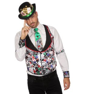 Gilet Casino Poker Flush Herren