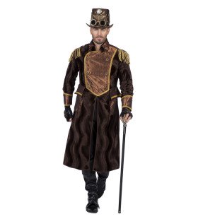 Steampunk Jacke Satin Shine Officer Herren