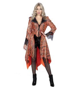 Waldgebühr Reptilien Dragon Jacke Orange Damen