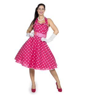 Rosa Punkte Der 1950er Jahre Swingdress Mit Gürtel Damenkostüm