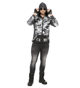 Paramilitaire Hoodie Jas Camo Kevin Man