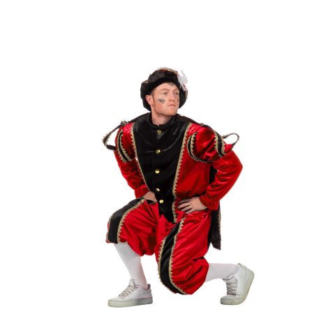 Roter Piet Pete Anzug Unisex