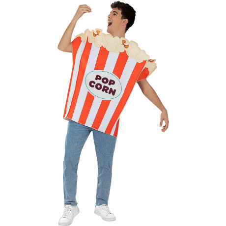 Pop Pop Popcorn Bakje Volwassene Unisex Kostüm