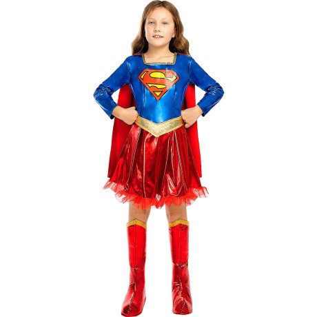 Supergirl Kostüm Deluxe für Mädchen