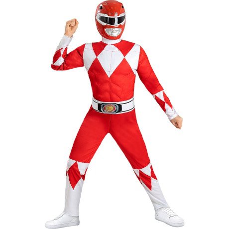 Power Ranger Kostüm Rot für Kinder für Kinder