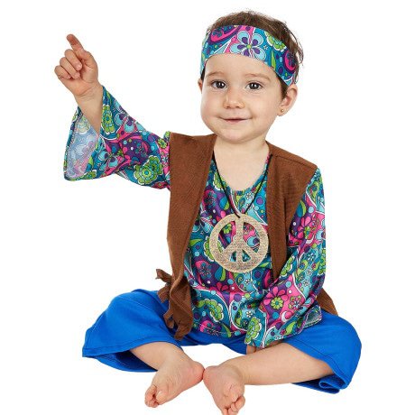 Hippie Baby Johnny Kostüm für Kinder