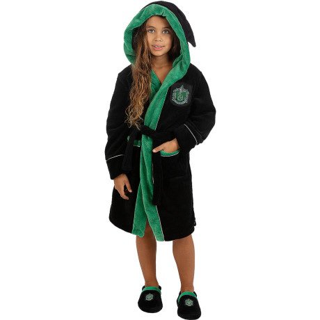 Slytherin Bademantel für Kinder - Harry Potter Kostüm für Kinder