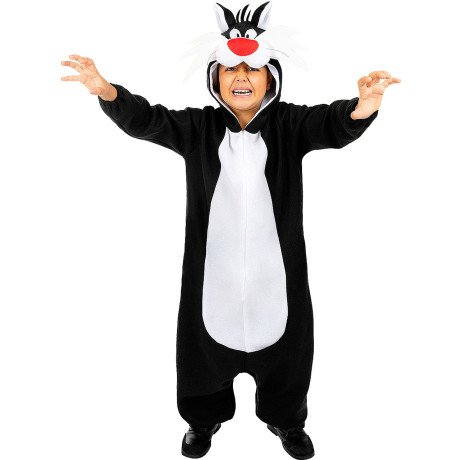 Sylvester De Kater Onesie Looney Tunes Kostüm für Kinder