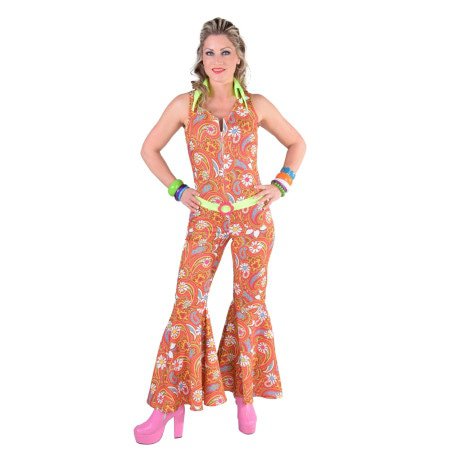 70er Jahre Pantsuit Overall Paisley Damenkostüm