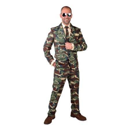 Enge Tendenz Camouflage Soldat Herrenkostüm