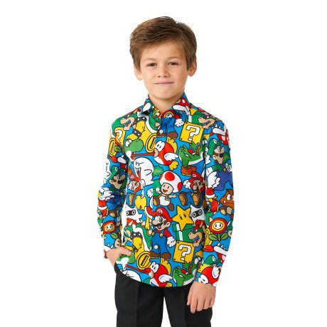 Super Mario Ultimate Gamer Bluse Jungen