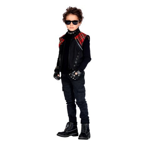 Cool Punkrocker Vest Kind Jungen