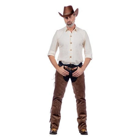 Beige Cowboy Blouse Clay White Herren