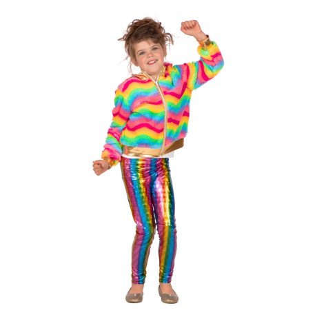 Regenbogen -Jetjacke Mädchen