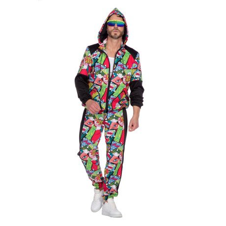 Tracksuit Strip Pop Art Unisex Kostüm