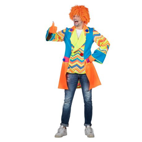 Sehr Lustiger Buntes Clown Thijs Herren