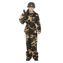 Camouflage Groen Attack Soldat Kostüm für Jungen