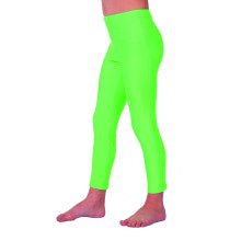 Neongrüne Disco -Leggings Kinder Mädchen