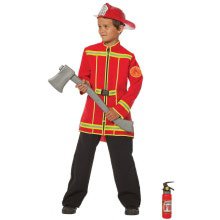 Fireman Sim Fireworks Job Rot (Junge) Kostüm für Jungen