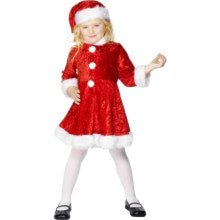 Mini Miss Santa Claus Kostüm für Mädchen